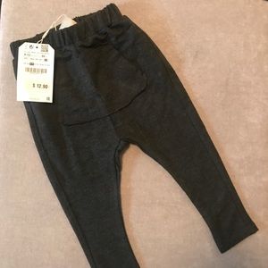 NWT Zara BabyBoy cotton pants, gray 9-12 months